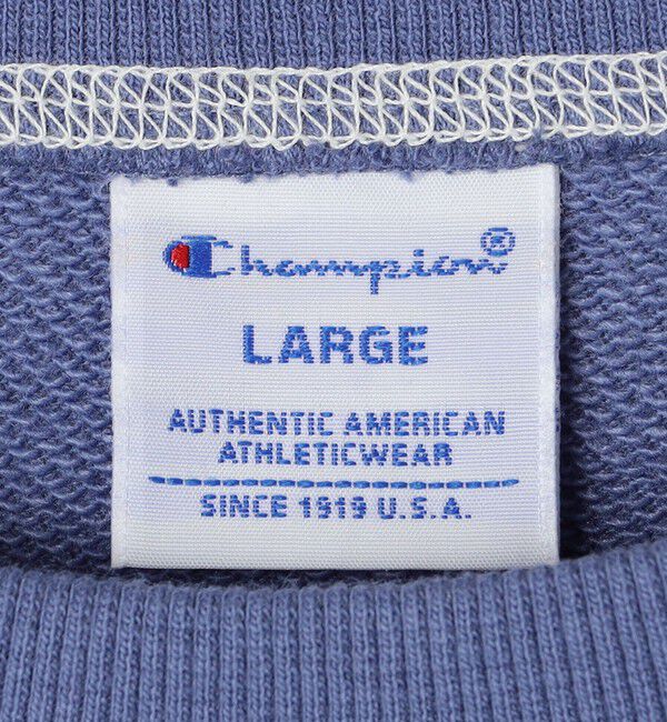 SHIPS any「【SHIPS any別注】Champion: ワンポイント ロゴ 刺繍 ステッチ リラックス スウェット◆」|スウェット・ジャージ|