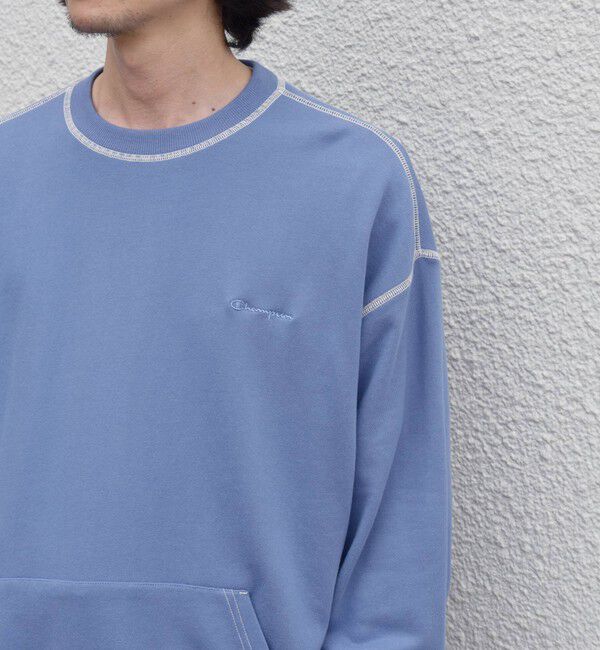 SHIPS any「【SHIPS any別注】Champion: ワンポイント ロゴ 刺繍 ステッチ リラックス スウェット◆」|スウェット・ジャージ|