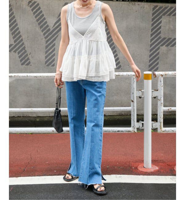 OUTDOOR PRODUCTS Usual Things「レースフリルキャミ」|シャツ・ブラウス|