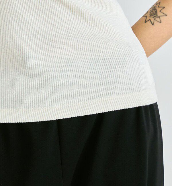 Edition「シルクネップ ハーフスリーブトップス」|Tシャツ・カットソー|