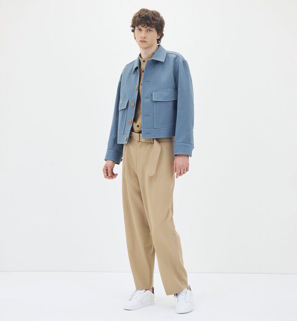 CABaN「ドライウール ショートブルゾン」|ダッフルコート|