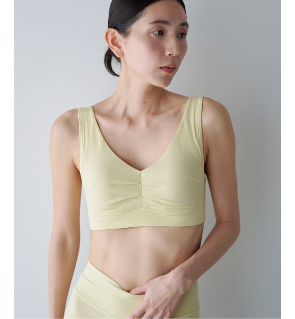 EMILYWEEK「【NEUTRAL】オーガニックコットン混カバレッジブラ（イエロー）」|インナー|