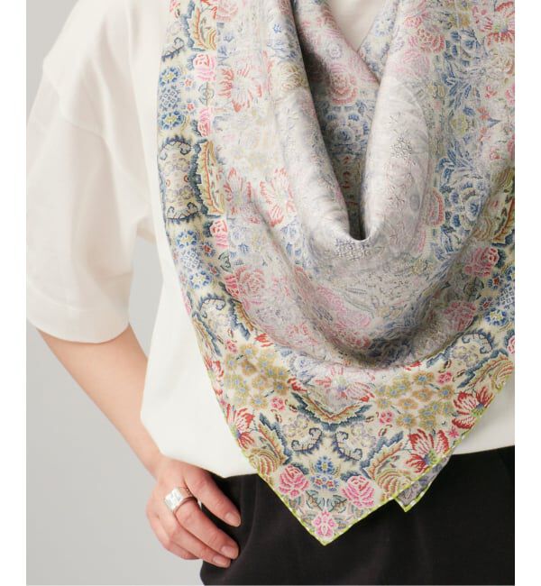 VERMEIL par iena「PIERRE LOUIS MASCIA ピエール ルイマーシャ Scarf 90x90cm 517702/101」|バンダナ・スカーフ|