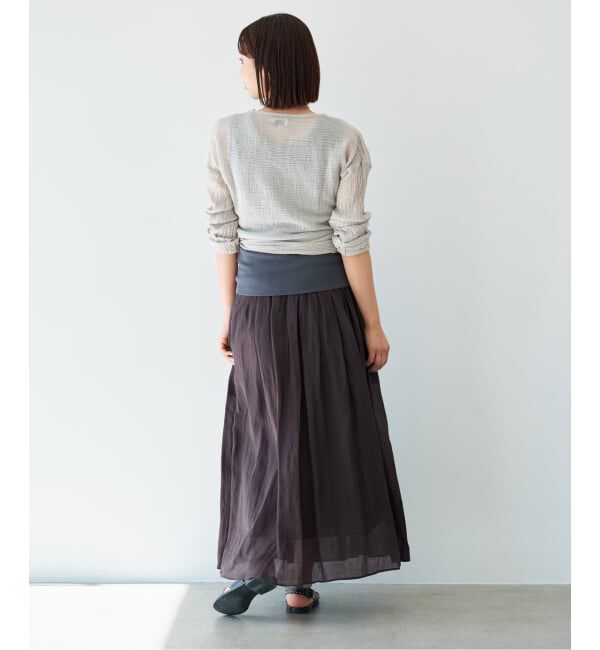 IENA「《セットアップ対応》ラミータックギャザースカート」|スカート|