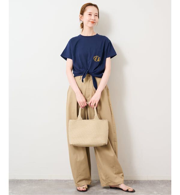 SLOBE IENA「GDC/ガールズデパートメントクラブ KNOT TEE GDC26A005」|Tシャツ・カットソー|