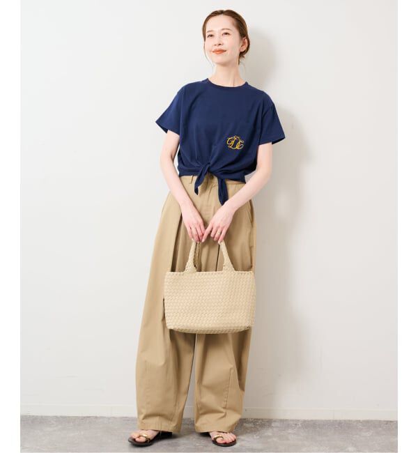 SLOBE IENA「GDC/ガールズデパートメントクラブ KNOT TEE GDC26A005」|Tシャツ・カットソー|