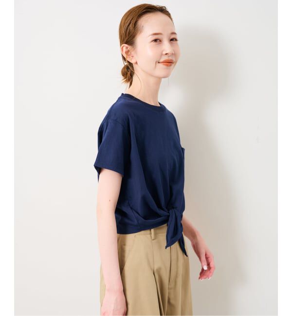 SLOBE IENA「GDC/ガールズデパートメントクラブ KNOT TEE GDC26A005」|Tシャツ・カットソー|