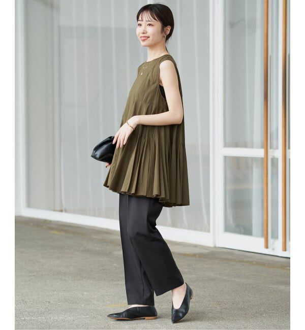 SLOBE IENA「《WEB限定》パネルフレアーブラウス」|シャツ・ブラウス|