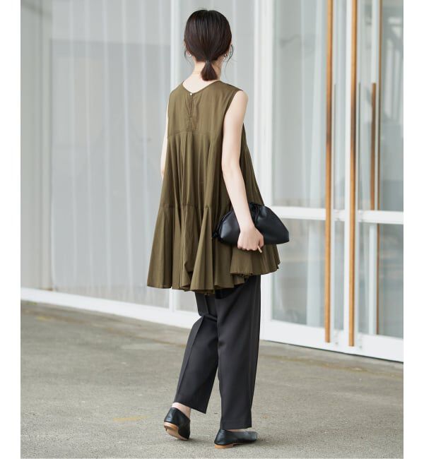 SLOBE IENA「《WEB限定》パネルフレアーブラウス」|シャツ・ブラウス|