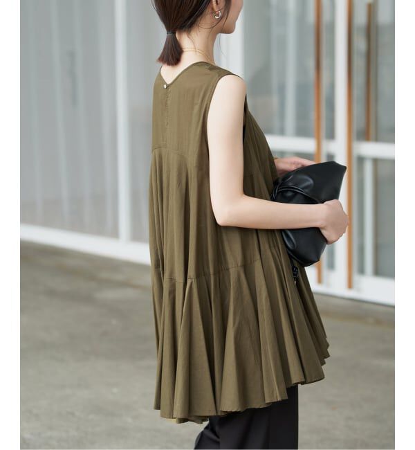 SLOBE IENA「《WEB限定》パネルフレアーブラウス」|シャツ・ブラウス|