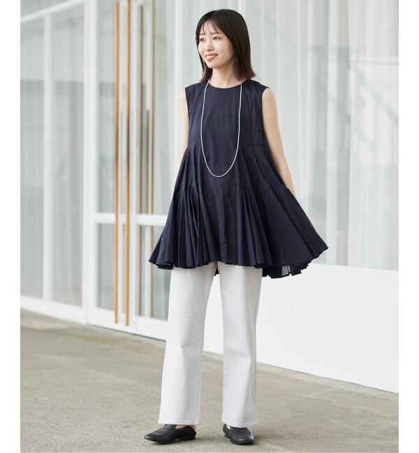 SLOBE IENA「《WEB限定》パネルフレアーブラウス」|シャツ・ブラウス|