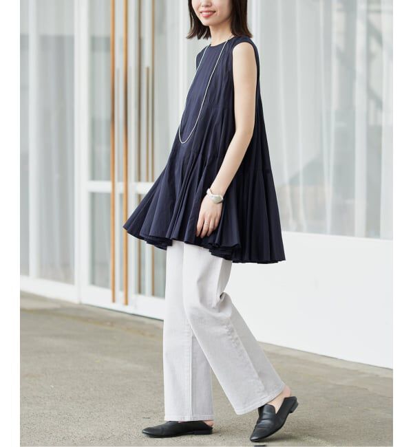 SLOBE IENA「《WEB限定》パネルフレアーブラウス」|シャツ・ブラウス|