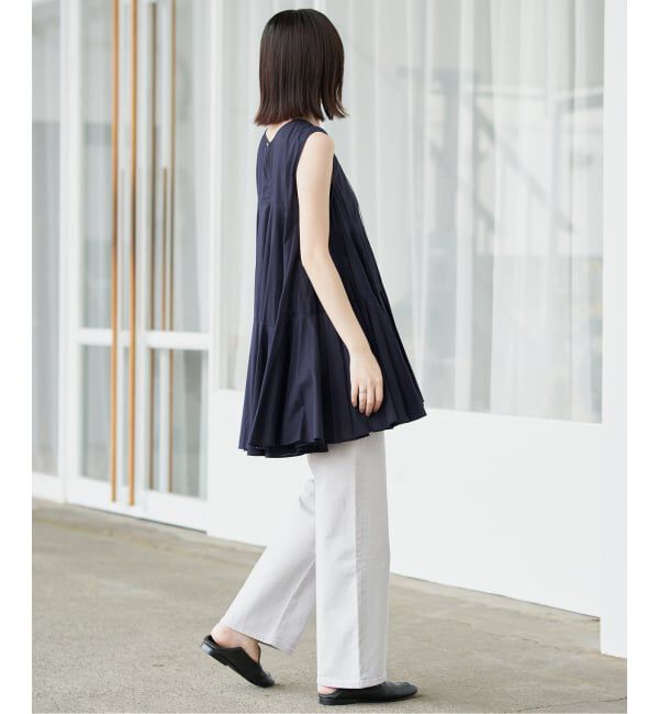 SLOBE IENA「《WEB限定》パネルフレアーブラウス」|シャツ・ブラウス|