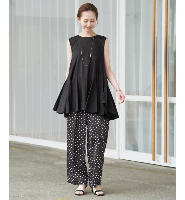 SLOBE IENA「《WEB限定》パネルフレアーブラウス」|シャツ・ブラウス|