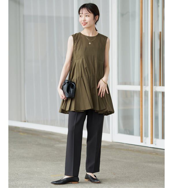 SLOBE IENA「《WEB限定》パネルフレアーブラウス」|シャツ・ブラウス|