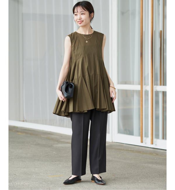 SLOBE IENA「《WEB限定》パネルフレアーブラウス」|シャツ・ブラウス|