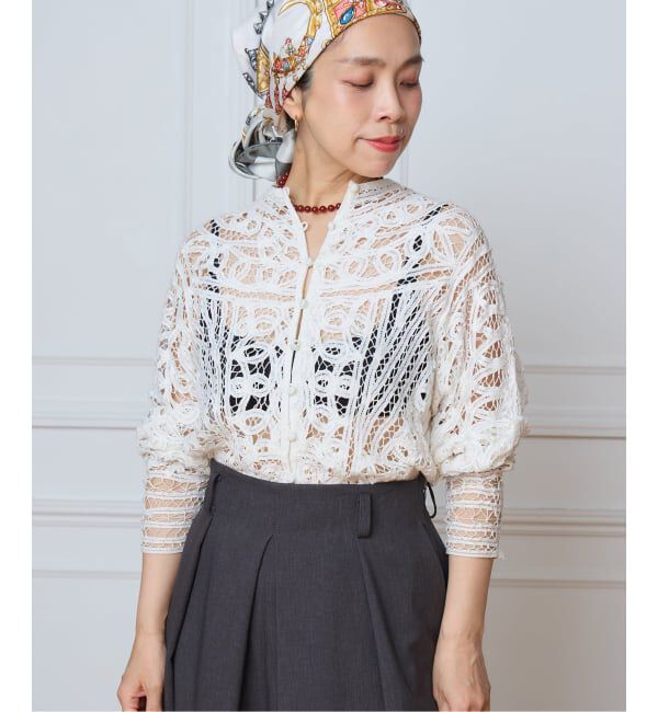 IENA LA BOUCLE「《予約》IENA LA BOUCLE バテンレースブラウス」|シャツ・ブラウス|
