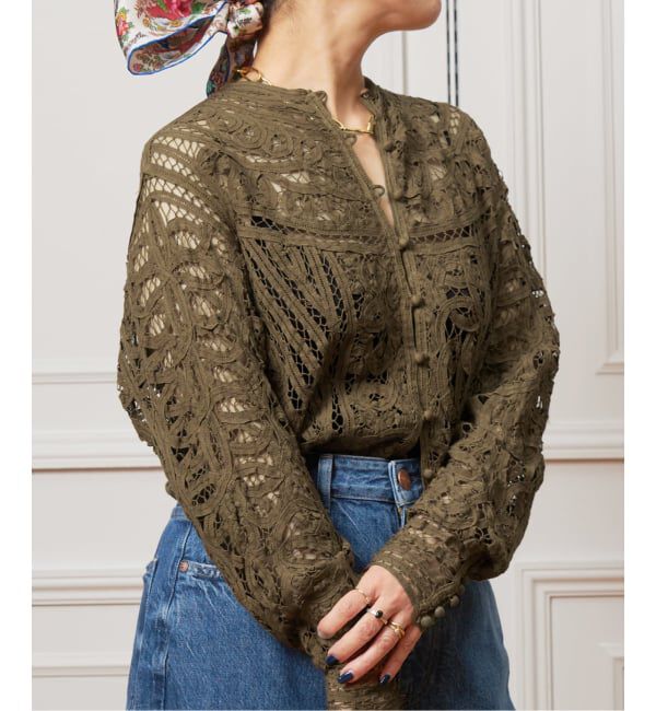IENA LA BOUCLE「《予約》IENA LA BOUCLE バテンレースブラウス」|シャツ・ブラウス|