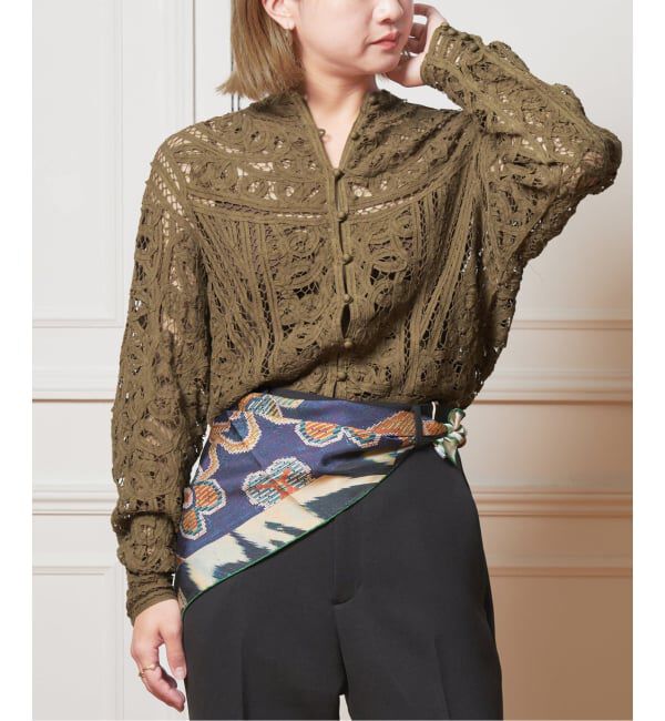 IENA LA BOUCLE「《予約》IENA LA BOUCLE バテンレースブラウス」|シャツ・ブラウス|