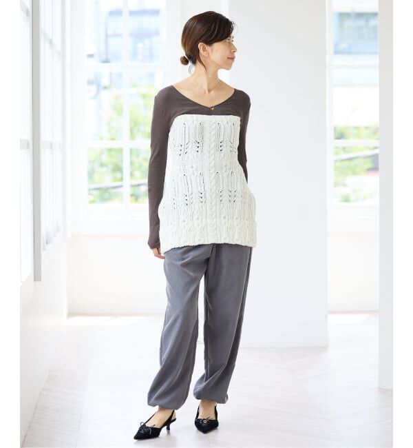 IENA「ディープVネックプルオーバー」|Tシャツ・カットソー|