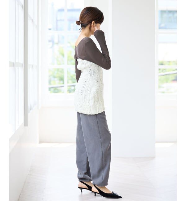 IENA「ディープVネックプルオーバー」|Tシャツ・カットソー|