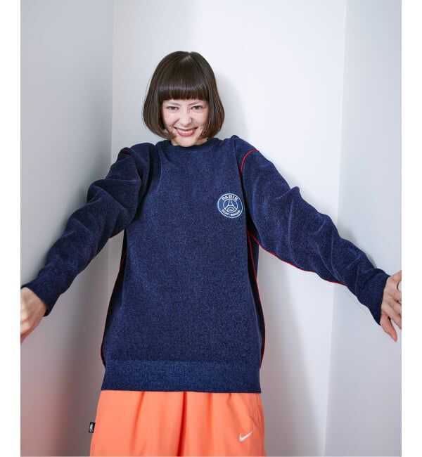 Paris Saint-Germain「【Paris Saint-Germain / パリ・サン＝ジェルマン】 JP Mall knit pullover」|ニット・セーター|ネイビー