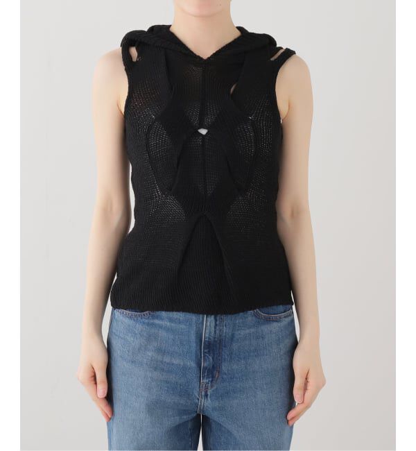 PULP「【Geek Office / ギークオフィス】NACHE / ナチェ OUT IN KNITTED SLEEVELESS」|ニット・セーター|