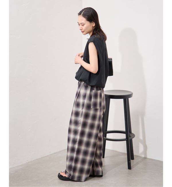 JOURNAL STANDARD「《追加2》シャーリングノースリーブＴシャツ」|Tシャツ・カットソー|