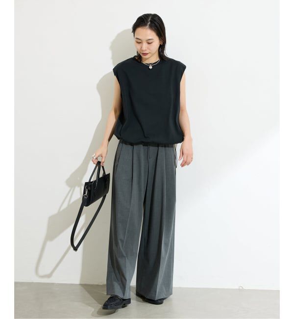 JOURNAL STANDARD「《追加2》シャーリングノースリーブＴシャツ」|Tシャツ・カットソー|