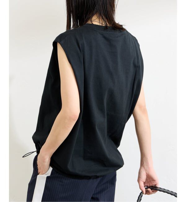 JOURNAL STANDARD「《追加2》シャーリングノースリーブＴシャツ」|Tシャツ・カットソー|