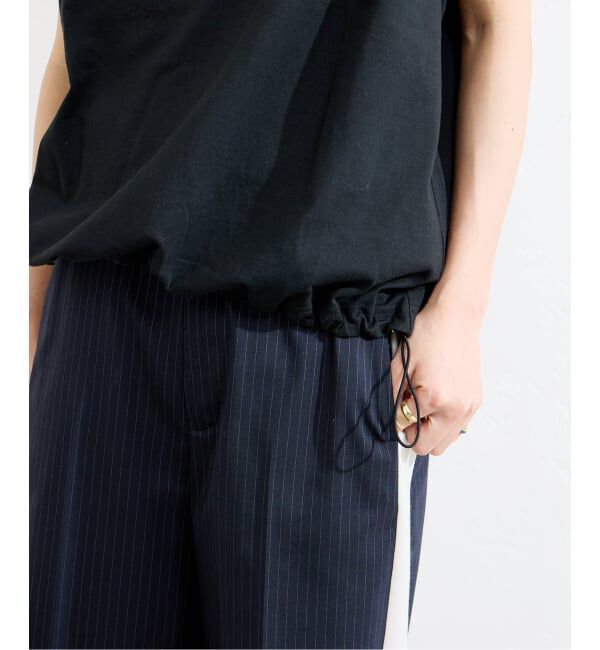 JOURNAL STANDARD「《追加2》シャーリングノースリーブＴシャツ」|Tシャツ・カットソー|