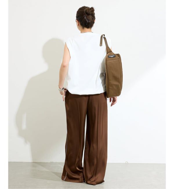 JOURNAL STANDARD「《追加2》シャーリングノースリーブＴシャツ」|Tシャツ・カットソー|