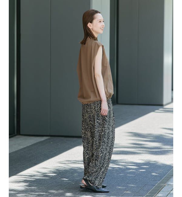 JOURNAL STANDARD「《追加2》シャーリングノースリーブＴシャツ」|Tシャツ・カットソー|