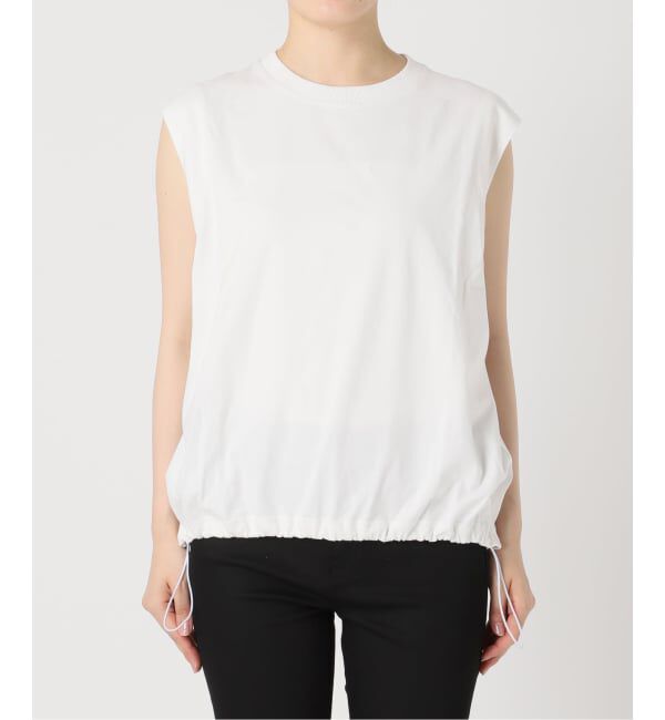 JOURNAL STANDARD「《追加2》シャーリングノースリーブＴシャツ」|Tシャツ・カットソー|