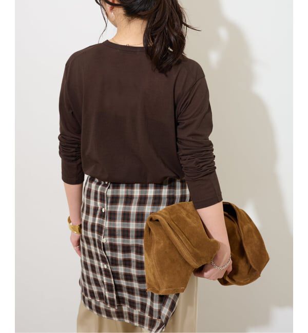 JOURNAL STANDARD relume「《追加4》シアークルーネックロングTシャツ」|Tシャツ・カットソー|