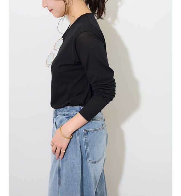 JOURNAL STANDARD relume「《追加4》シアークルーネックロングTシャツ」|Tシャツ・カットソー|