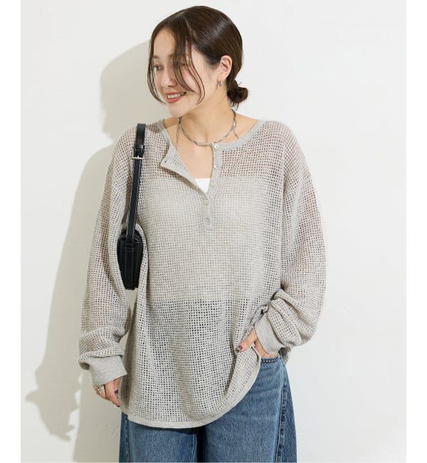 JOURNAL STANDARD「《追加》ヘンリーメッシュニット」|ニット・セーター|