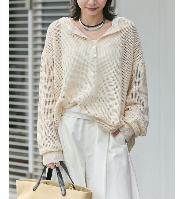 JOURNAL STANDARD「《追加》ヘンリーメッシュニット」|ニット・セーター|