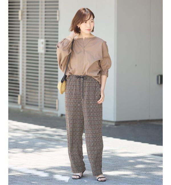 journal standard L'essage「《追加2》オーガンジーニュアンスノーカラーシャツ」|シャツ・ブラウス|