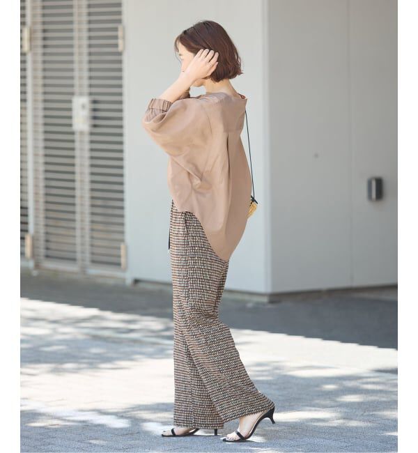 journal standard L'essage「《追加2》オーガンジーニュアンスノーカラーシャツ」|シャツ・ブラウス|