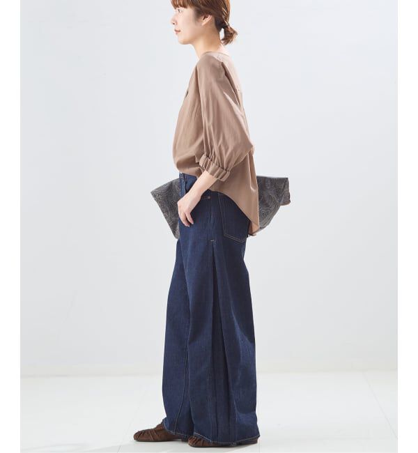 journal standard L'essage「《追加2》オーガンジーニュアンスノーカラーシャツ」|シャツ・ブラウス|