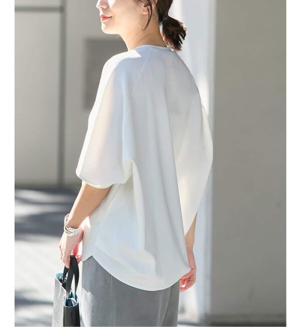 JOURNAL STANDARD「《追加2》【接触冷感】クールタッチ ORIGAMI Sleeveプルオーバー」|Tシャツ・カットソー|ホワイト