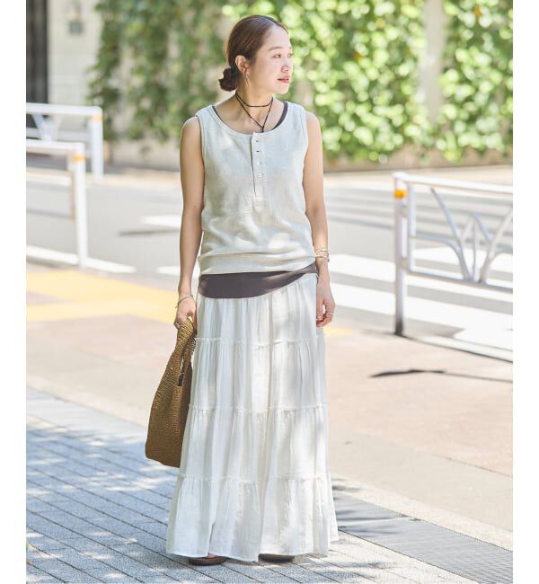 JOURNAL STANDARD「インディア コットンリネンメッシュスカート」|スカート|