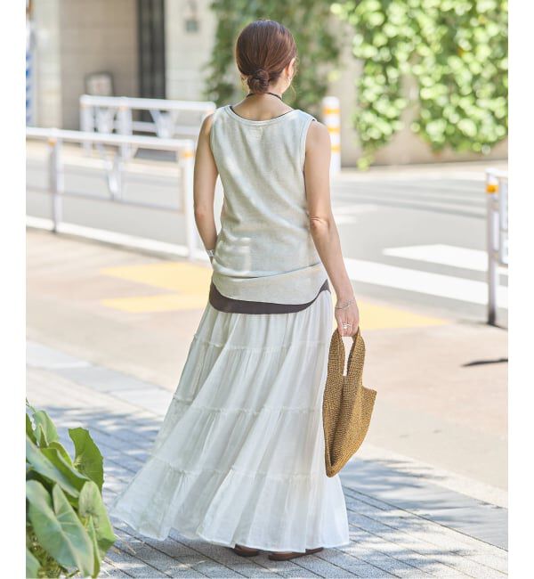 JOURNAL STANDARD「インディア コットンリネンメッシュスカート」|スカート|