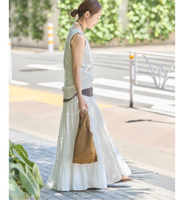 JOURNAL STANDARD「インディア コットンリネンメッシュスカート」|スカート|