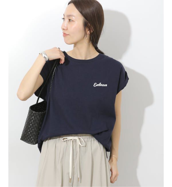 JOURNAL STANDARD relume「《追加》刺繍ロゴフレンチTEE」|Tシャツ・カットソー|