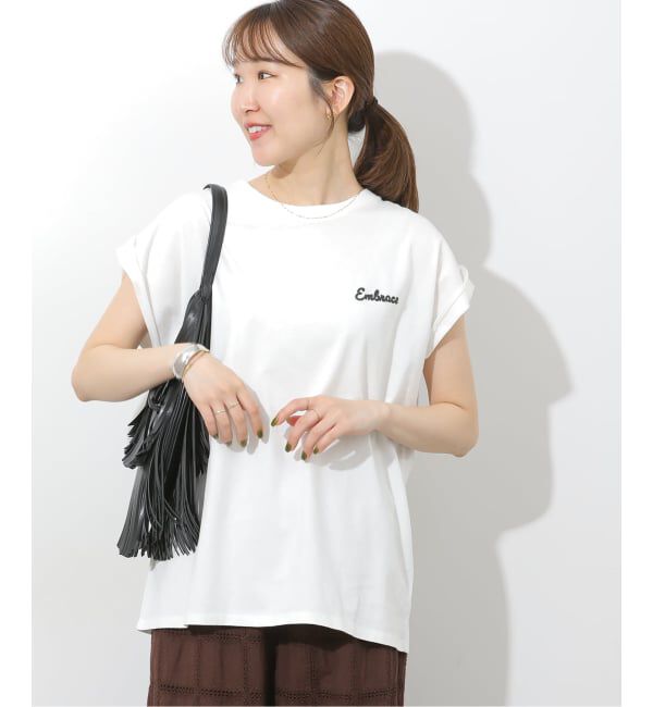 JOURNAL STANDARD relume「《追加》刺繍ロゴフレンチTEE」|Tシャツ・カットソー|