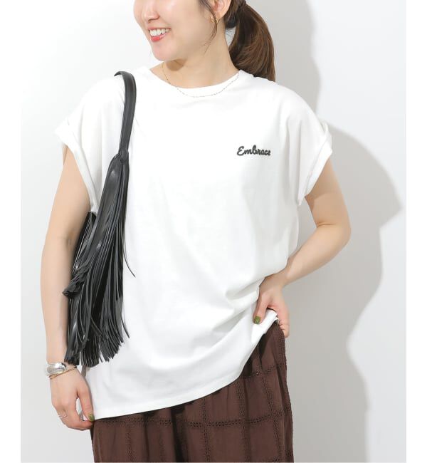 JOURNAL STANDARD relume「《追加》刺繍ロゴフレンチTEE」|Tシャツ・カットソー|