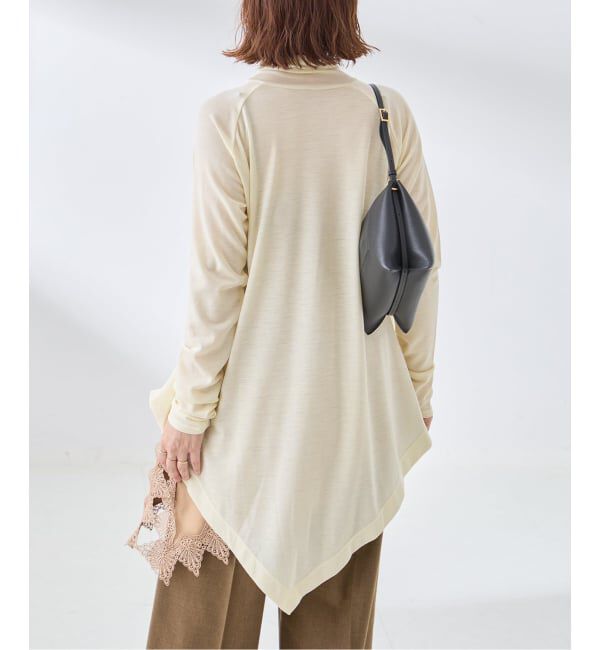 journal standard L'essage「Uhr/ウーア Wool Asymmetry Turtleneck Long Tee タートルネックロングT」|ニット・セーター|