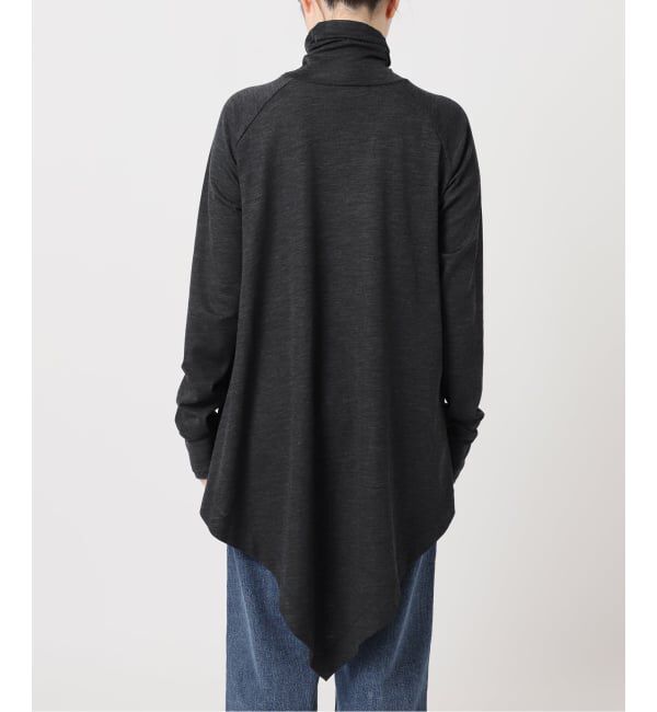 journal standard L'essage「Uhr/ウーア Wool Asymmetry Turtleneck Long Tee タートルネックロングT」|ニット・セーター|